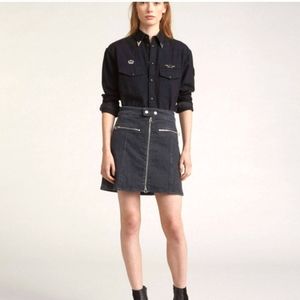 Rag and Bone black denim Skirt Sz8